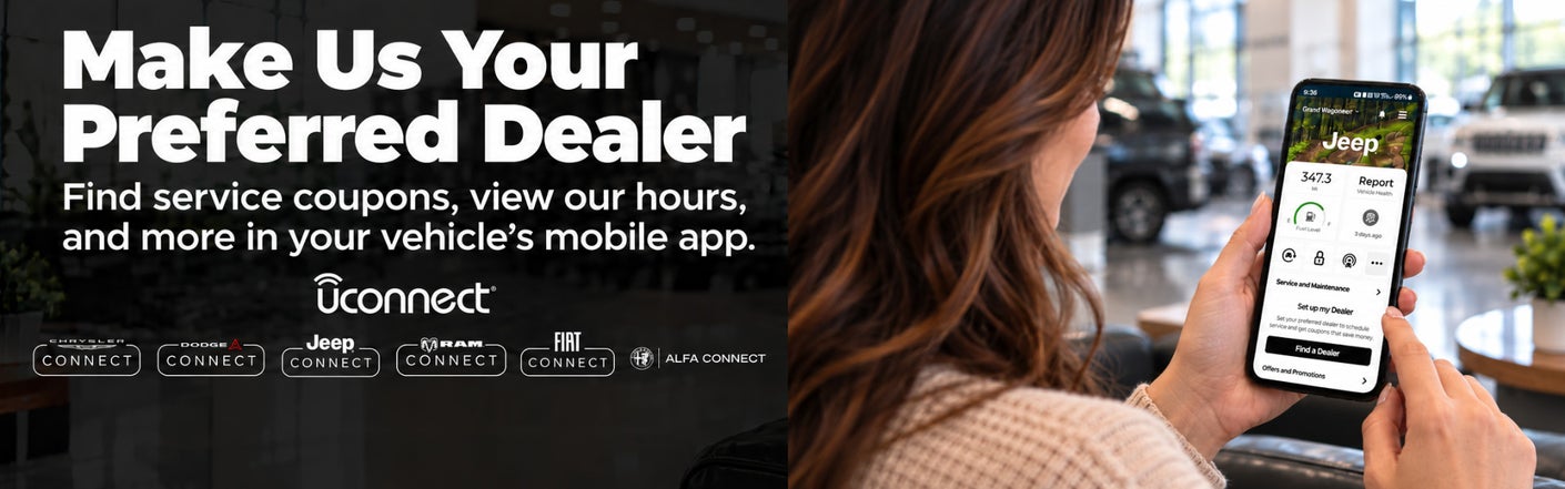 uconnect® make us your preferred dealer | Menard Auto Sales in Ruma IL